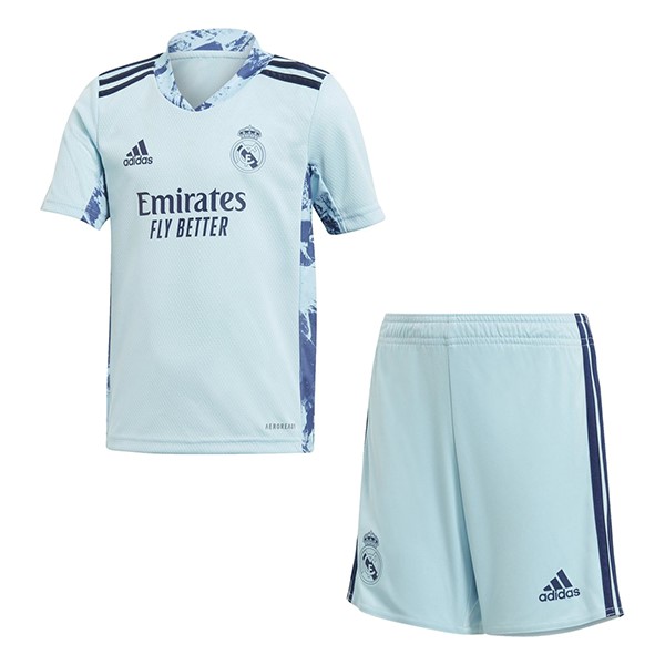 Trikot Real Madrid Heim Kinder Torwart 2020-21 Blau Fussballtrikots Günstig